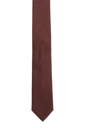 ربطة عنق بنقشة صغيرة حرير جاكار