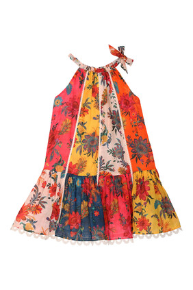 فستان جينجر بحمالة حول الرقبة للأطفال