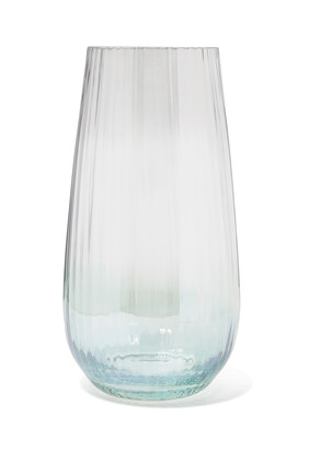 LSA Vase H28cm Dusk Grn/Grey:Multi Colour:One Size