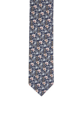 ربطة عنق فوجي بنقشة زهور