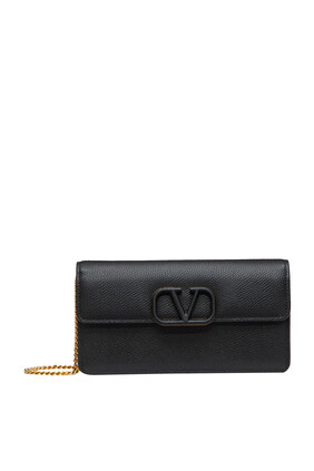 حقيبة صغيرة فالنتينو غارافاني بسلسلة وشعار حرف V